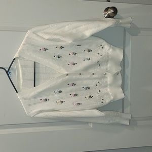 Floral Embroidered Cardigan
